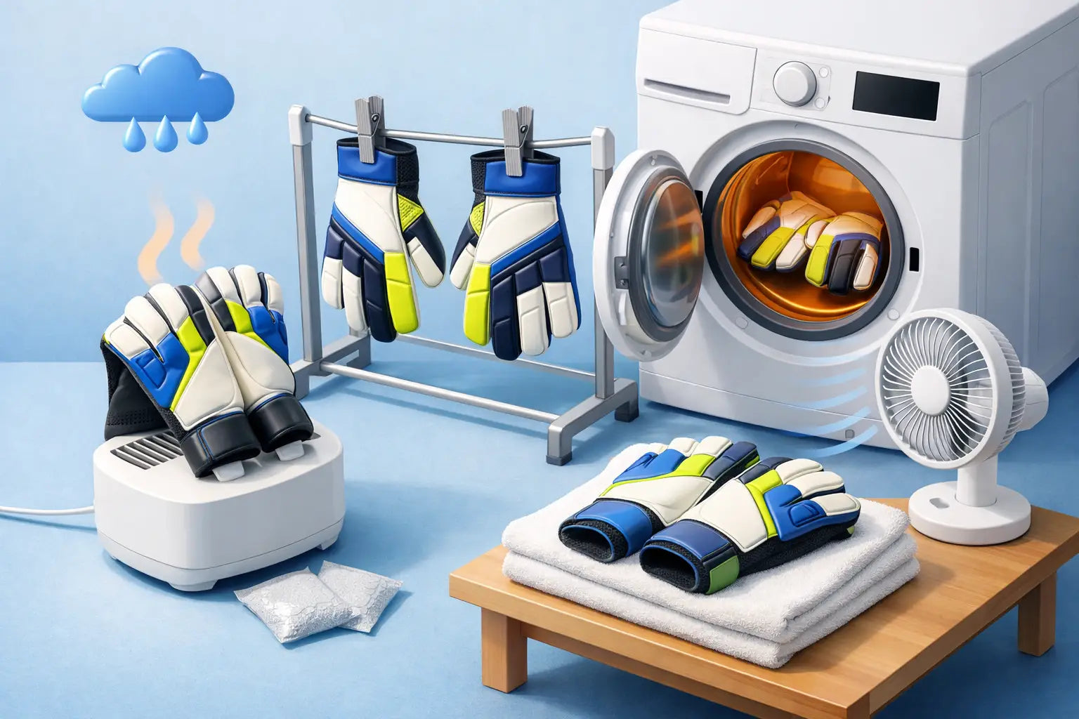 How to Dry Goalkeeper Gloves the Right Way