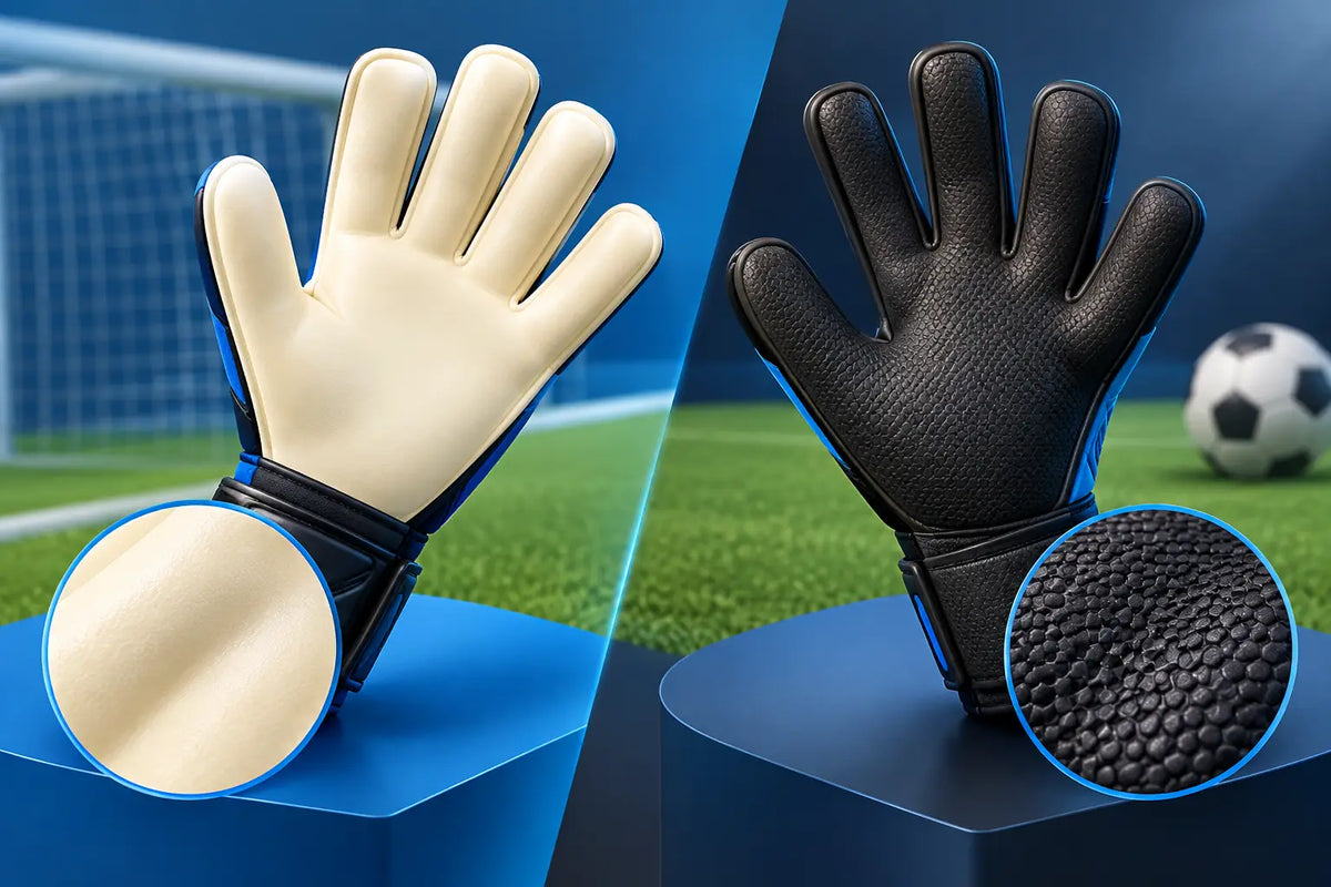 Latex Palm vs Grip Film for Goalkeeper Gloves