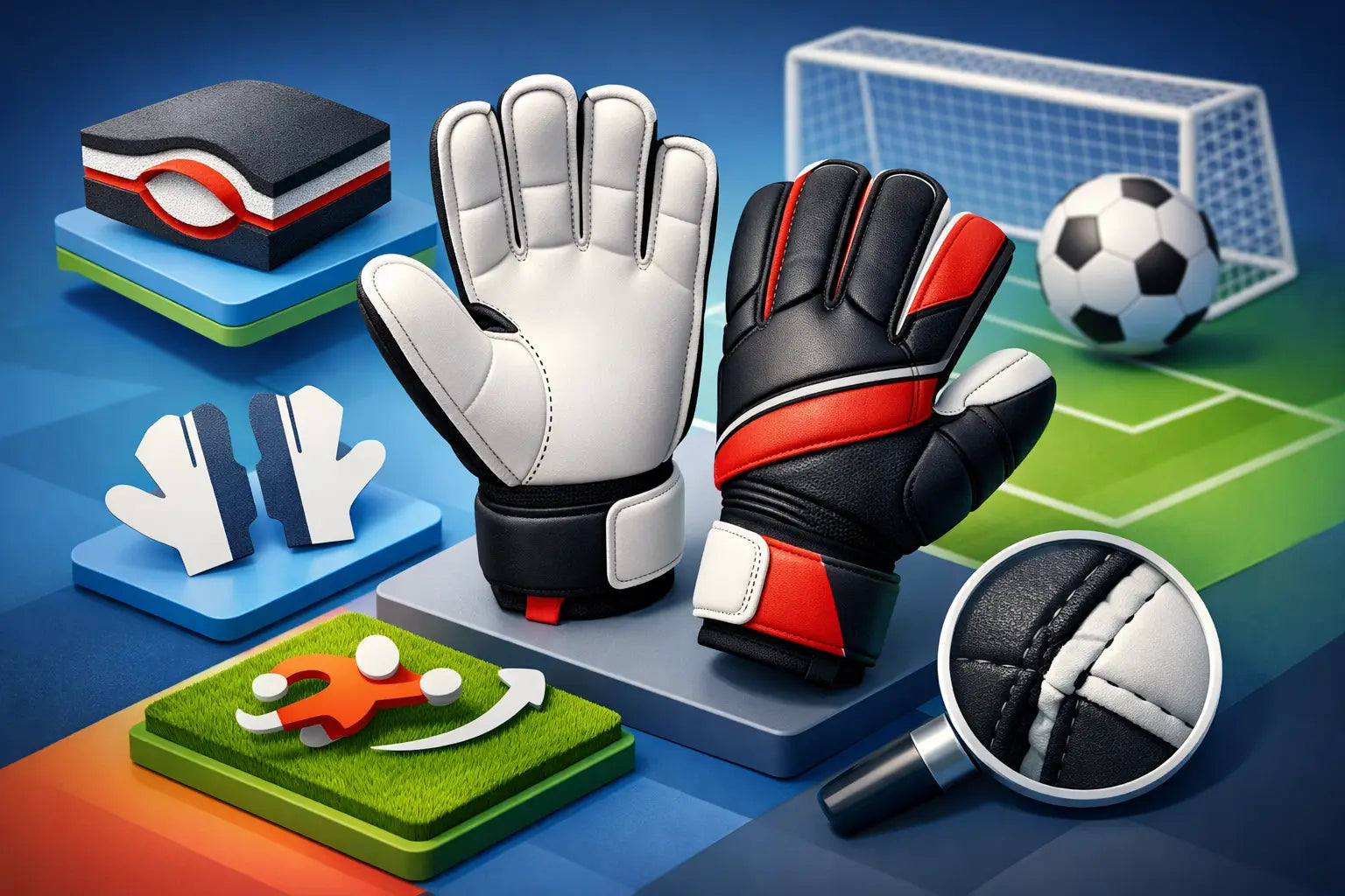 Negative Cut Goalkeeper Gloves Explained