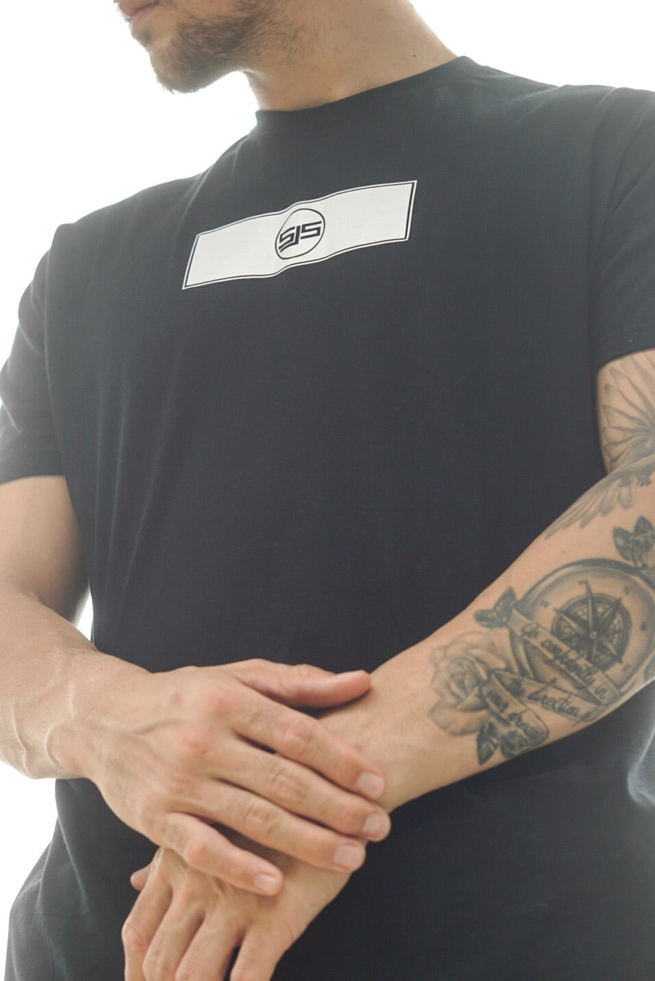 SJSGOALKEEPING BASIC BLOCK TEE - BLACK